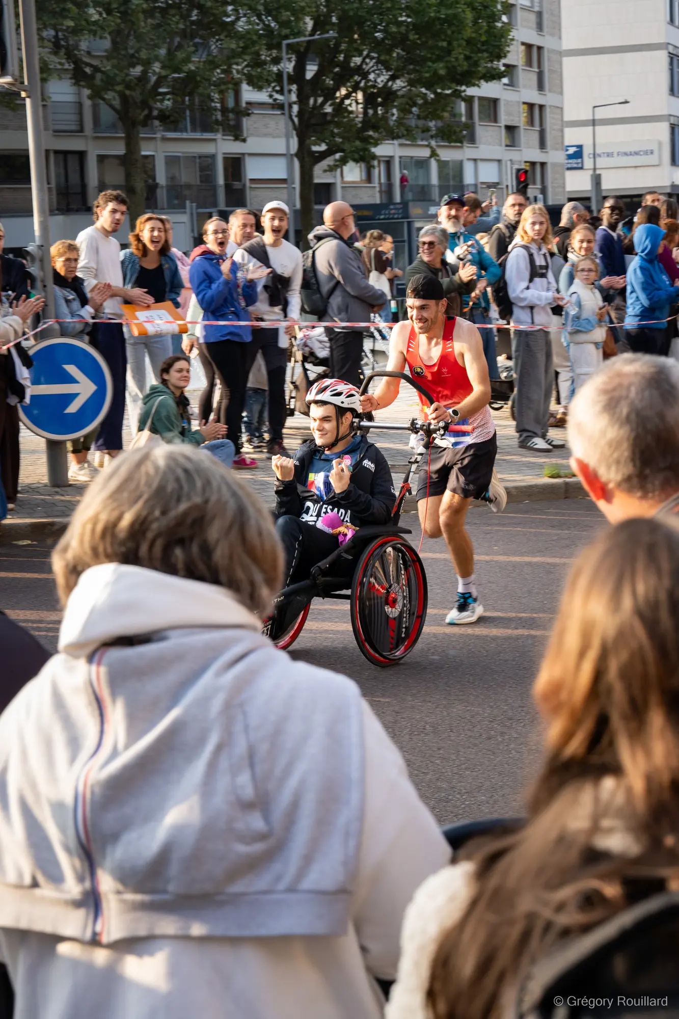 Athlète pendant le marathon de Rouen